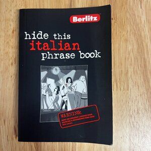Berlitz Hide This Italian Phrase Book Black - Softcover By Apa Editors